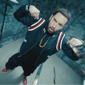 Sandro teddy jacket Eminem Godzilla MTV size S